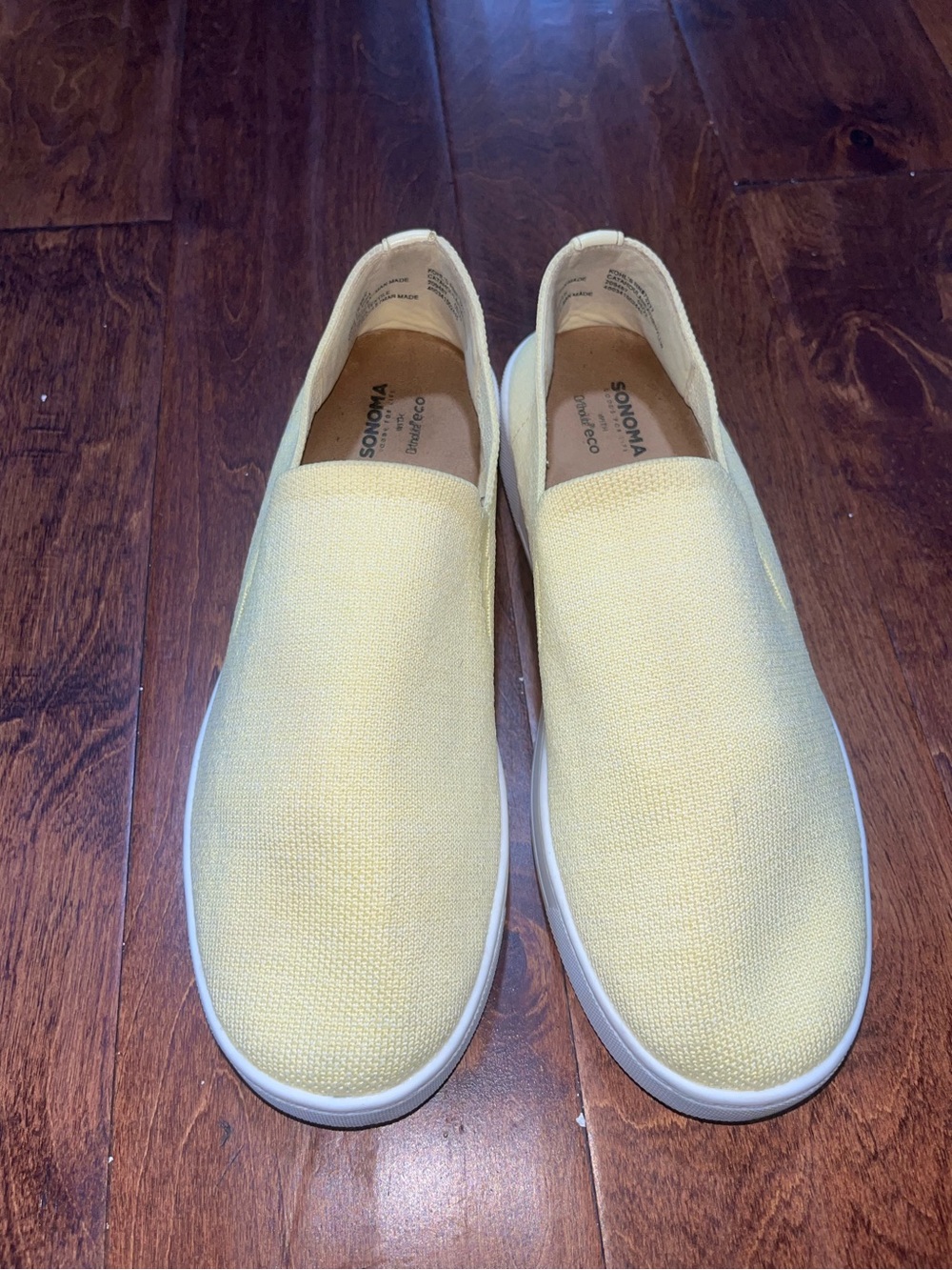 Sonoma Slip-On Canvas Loafers in Pale Yellow